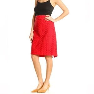 JCREW red pencil skirt size 2